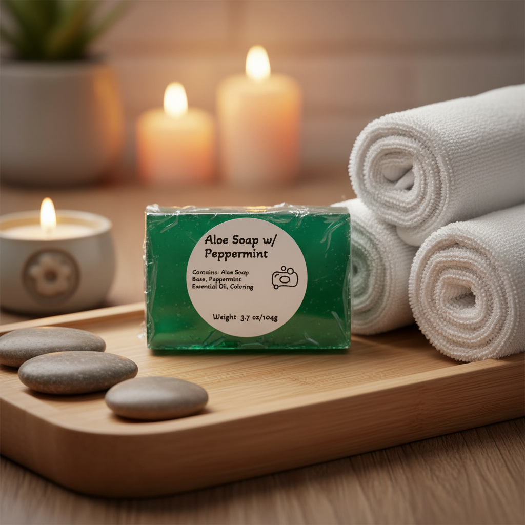 Aloe Peppermint Soap - Spa Style
