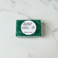 Aloe Peppermint Soap on white marble surface