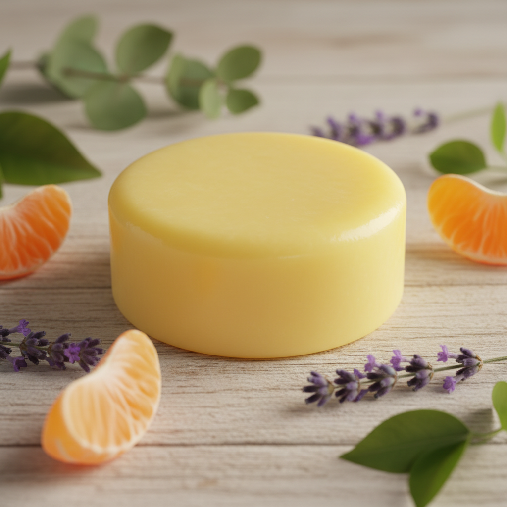 Citrus Lotion Bar with tangerine and lavender